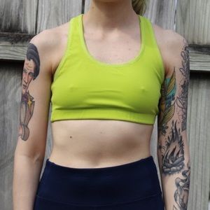 New Balance | lime green racerback sports bra